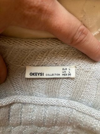 Jersey Okeysi Gris Punto Ochos Talla L