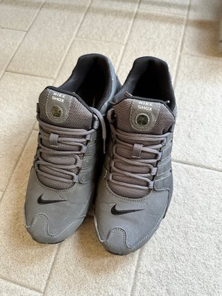 Nike Shox Scarpe Uomo Grigie Oro