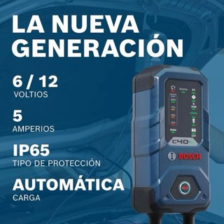 Cargador Batería Bosch C40-Li 6V/12V