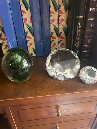 Piezas de cristal macizo