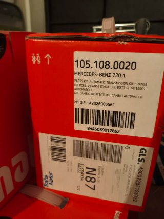 Kit Mantenimiento TCMATIC Mercedes 8G-DCT 720.1