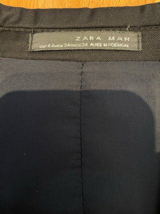 Traje Zara Azul Marino Talla 44