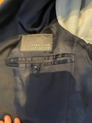 Traje Zara Azul Marino Talla 44