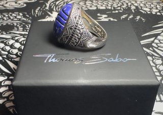 Anillo Thomas Sabo De Plata Con Sello Escarabajo