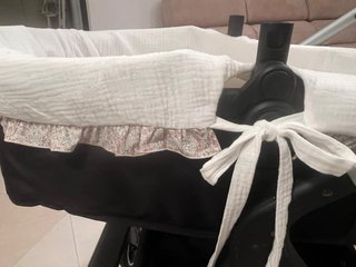 Funda capazo y bolso floral