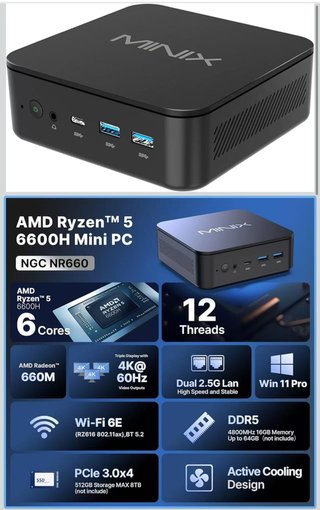 MINIX NGC NR660 Mini PC Ryzen 5