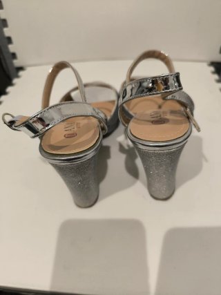 Sandalias de fiesta plateadas