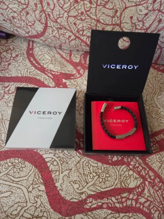 Pulsera Viceroy Real Madrid Cuero Trenzado