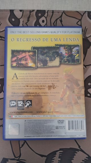 Jak 3 PS2 - Ação/Plataforma