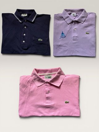 Lote 3 Prendas Lacoste Vintage Grado B