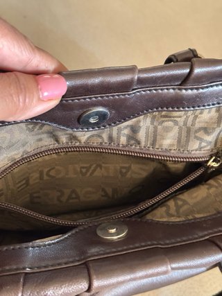 Borsa Pelle Marrone Salvatore Ferragamo