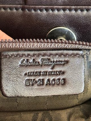 Borsa Pelle Marrone Salvatore Ferragamo