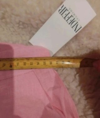 Pantalón recto rosa talla M