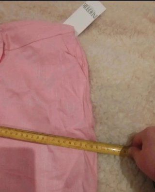 Pantalón recto rosa talla M