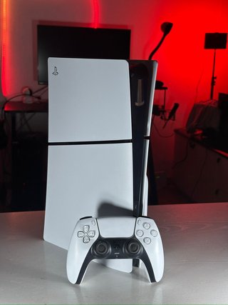 PS5 Slim Disco + Mando Blanco