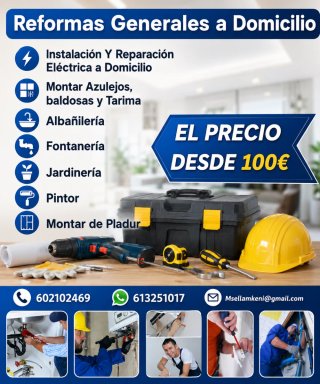 instalaciones completas electricidad  y fontanería