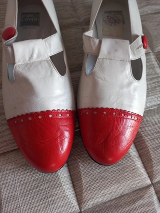 Mary Jane Enrico Coveri Rosse e Bianche