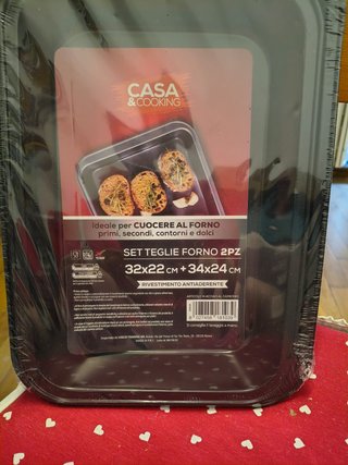 Set 2 Teglie Forno Casa & Cooking