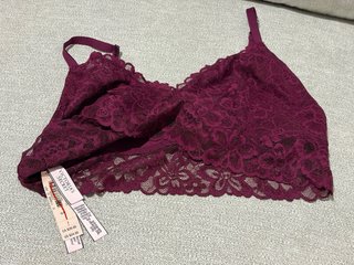 Conjunto lencería sexy encaje burdeos