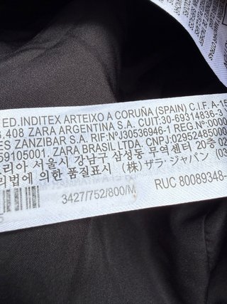 Cazadora Biker Zara Negra Corta
