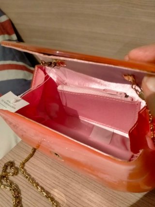 Bolso de mano rosa