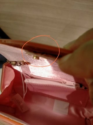 Bolso de mano rosa