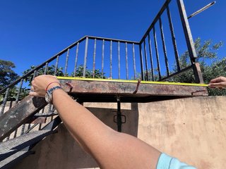 Escalera de hierro exterior