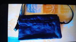 Bolso negro símil piel