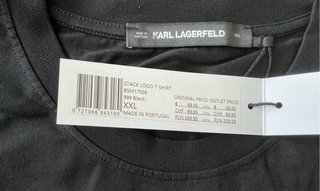 Camiseta Karl Lagerfeld Stack Logo Talla XXL
