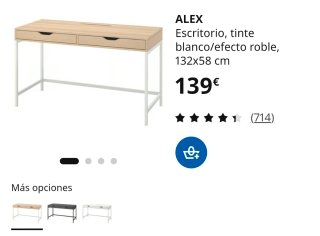 Escritorio madera y metal