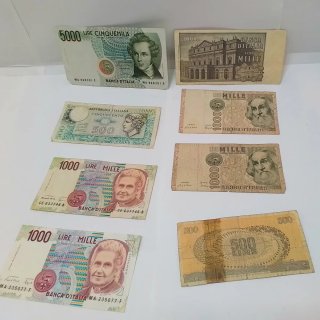 Raccolta di Banconote Antiche Italiane Lira