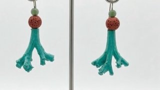 Pendientes artesanales pita reciclada