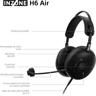Auriculares Gaming Sony INZONE H6 Negro