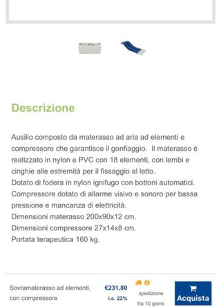Materasso Antidecubito Professionale