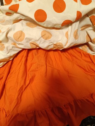 Traje Flamenca Artesano Lunares Naranja T.36