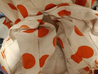 Traje Flamenca Artesano Lunares Naranja T.36