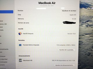 E578400-0 Portatil Apple Apple Macbook Air M4 1