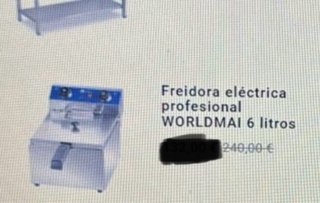 Freidora Eléctrica Profesional WORLDMAI 6L