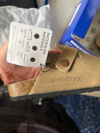 Birkenstock Boston Taupe Suede