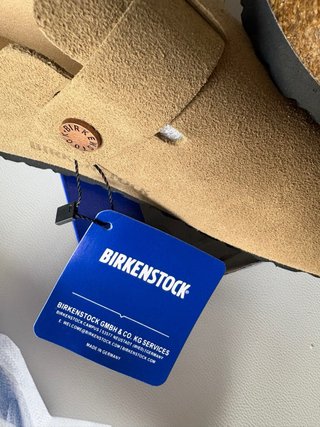 Birkenstock Boston Taupe Suede