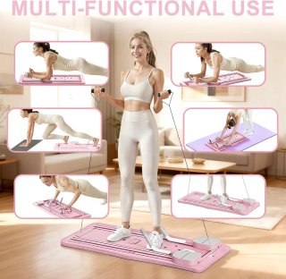 Máquina Reformadora Tabla Fitness Rosa