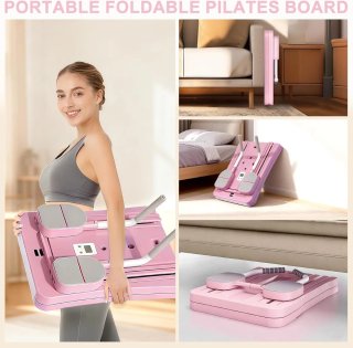 Máquina Reformadora Tabla Fitness Rosa
