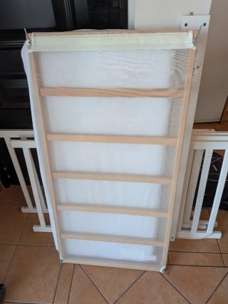 Cuna Ikea madera blanca con colchón