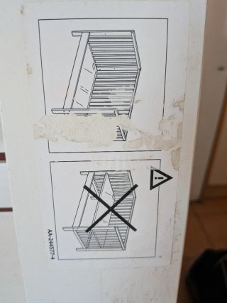 Cuna Ikea madera blanca con colchón