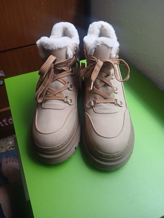 Botas de vestir beige/marrón talla 40