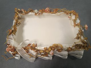 Pack 3piezas Cesta Arras, Porta Alianzas y Pétalos