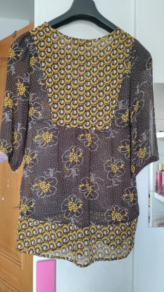 Blusón Oversize Estampado Retro Vintage Talla S
