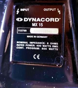 Dynacord Altavoces Negros (2 unidades)