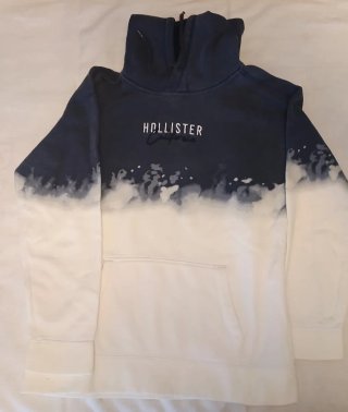 Sudadera Hollister Azul y Blanca