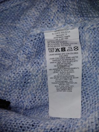 Jersey Oversize Green Coast Azul Blanco Talla Únic